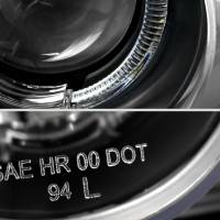 Spec'D Tuning Products - Spec-D 1994-1997 Acura Integra 3DR/4DR Dual Halo Projector Headlights (Matte Black Housing/Clear Lens) - Image 4