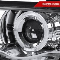 Spec'D Tuning Products - Spec-D 1999-2001 BMW E46 3 Series Sedan Dual Halo Projector Headlights (Chrome Housing/Clear Lens) - Image 1