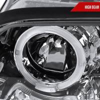 Spec'D Tuning Products - Spec-D 1999-2001 BMW E46 3 Series Sedan Dual Halo Projector Headlights (Chrome Housing/Clear Lens) - Image 2