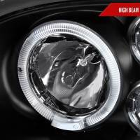Spec'D Tuning Products - Spec-D 1993-1998 Volkswagen Golf Mk3/Cabrio Dual Halo Projector Headlights (Matte Black Housing/Clear Lens) - Image 2