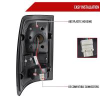 Spec'D Tuning Products - Spec-D 2009-2018 Dodge RAM 1500 / 2019-2021 RAM Classic / 2010-2018 RAM 2500 3500 White Bar LED Tail Lights (Chrome Housing/Smoke Lens) - Image 5