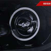 Spec'D Tuning Products - Spec-D 2010-2011 Kia Soul Projector Headlights w/ LED Light Bar & LED Turn Signal Lights (Glossy Black Housing/Smoke Lens) - Image 2