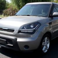 Spec'D Tuning Products - Spec-D 2010-2011 Kia Soul Projector Headlights w/ LED Light Bar & LED Turn Signal Lights (Matte Black Housing/Clear Lens) - Image 7