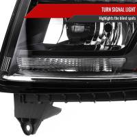 Spec'D Tuning Products - Spec-D 2015-2020 Chevrolet Tahoe Suburban/ 2016-2019 Suburban 3500HD LED Light Strip Projector Headlight - Driver Side Only (Matte Black Housing/Clear Lens) - Image 4