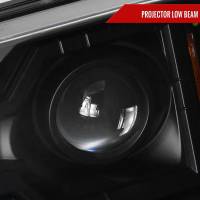 Spec'D Tuning Products - Spec-D 2002-2009 Chevrolet Trailblazer Projector Headlights w/ LED Light Strip (Matte Black Housing/Clear Lens) - Image 1