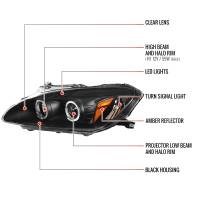 Spec'D Tuning Products - Spec-D 2004-2009 Honda S2000 AP2 Dual Halo Projector Headlights (Matte Black Housing/Clear Lens) - Image 6