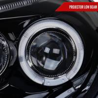 Spec'D Tuning Products - Spec-D 1998-2005 Volkswagen Beetle Halo Projector Headlights (Glossy Black Housing/Smoke Lens) - Image 1