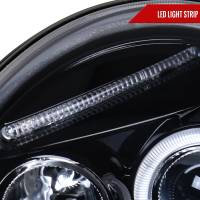 Spec'D Tuning Products - Spec-D 1998-2005 Volkswagen Beetle Halo Projector Headlights (Glossy Black Housing/Smoke Lens) - Image 3