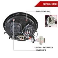 Spec'D Tuning Products - Spec-D 1998-2005 Volkswagen Beetle Halo Projector Headlights (Glossy Black Housing/Smoke Lens) - Image 5
