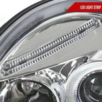 Spec'D Tuning Products - Spec-D 1998-2005 Volkswagen Beetle Halo Projector Headlights (Chrome Housing/Clear Lens) - Image 3