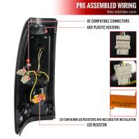 Spec'D Tuning Products - Spec-D 1999-2002 Chevrolet Silverado/ 1999-2006 GMC Sierra LED Tail Lights (Glossy Black Housing/Smoke Lens) - Image 6