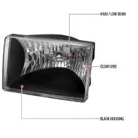 Spec'D Tuning Products - Spec-D 1993-1998 Jeep Grand Cherokee Factory Style Headlights (Matte Black Housing/Clear Lens) - Image 6