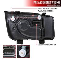 Spec'D Tuning Products - Spec-D 1999-2005 Volkswagen Jetta/Bora Mk4 V3 Factory Style Headlights (Chrome Housing/Smoke Lens) - Image 5