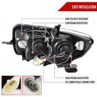 Spec'D Tuning Products - Spec-D 2008-2010 Scion xB Single Halo Projector Headlights (Chrome Housing/Clear Lens) - Image 5