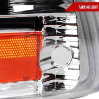 Spec'D Tuning Products - Spec-D 1997-2004 Dodge Dakota/ 1998-2003 Durango Crystal Headlights w/ Amber Reflector (Chrome Housing/Clear Lens) - Image 3