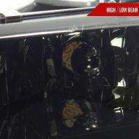 Spec'D Tuning Products - Spec-D 1997-2004 Dodge Dakota/ 1998-2003 Durango Crystal Headlights w/ Amber Reflector (Chrome Housing/Smoke Lens) - Image 1