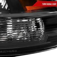Spec'D Tuning Products - Spec-D 2009-2018 Dodge RAM 1500 / 2019-2021 RAM Classic / 2010-2018 RAM 2500 3500 Factory Quad Style Headlights (Matte Black Housing/Clear Lens) - Image 3
