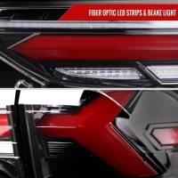 Spec'D Tuning Products - Spec-D 2019-2023 Toyota RAV4 Red LED Bar Sequential Signal Tail Lights (Jet Black Housing/Clear Lens) - Image 2