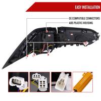 Spec'D Tuning Products - Spec-D 2019-2023 Toyota RAV4 Red LED Bar Sequential Signal Tail Lights (Jet Black Housing/Clear Lens) - Image 5