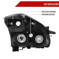 Spec'D Tuning Products - Spec-D 2010-2012 Nissan Altima Sedan Clear Lens Factory Style Crystal Headlights - Driver Side Only - Image 5