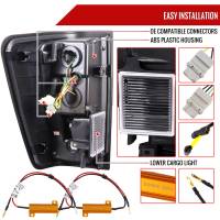 Spec'D Tuning Products - Spec-D 2004-2015 Nissan Titan LED Tail Lights with White LED Tube (Matte Black Housing/Clear Lens) - Image 5