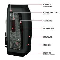 Spec'D Tuning Products - Spec-D 2015-2020 GMC Yukon/Yukon XL Denali SLE/SLT LED Tail Lights (Glossy Black Housing/Smoke Lens) - Image 6