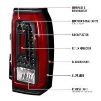 Spec'D Tuning Products - Spec-D 2015-2020 GMC Yukon/Yukon XL Denali SLE/SLT LED Tail Lights (Black Housing/Clear Lens w/ Red Bar) - Image 6