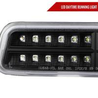 Spec'D Tuning Products - Spec-D 1999-2007 GMC Sierra/Yukon/Yukon XL Bumper Lights w/ Sequential Turn Signal Lights (Matte Black Housing/Clear Lens) - Image 2