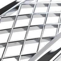 Spec'D Tuning Products - Spec-D 1999-2002 Chevrolet Silverado Chrome ABS V2 Honeycomb Mesh Grille - Image 1