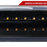 Spec'D Tuning Products - Spec-D 1999-2007 GMC Sierra/Yukon/Yukon XL Bumper Lights w/ Sequential Turn Signal Lights (Glossy Black Housing/Smoke Lens) - Image 1