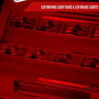 Spec'D Tuning Products - Spec-D 2007-2009 Lexus LS460 LED Tail Lights & Trunk Lights (Chrome Housing/Red Lens) - Image 1