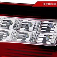 Spec'D Tuning Products - Spec-D 2007-2009 Lexus LS460 LED Tail Lights & Trunk Lights (Chrome Housing/Red Lens) - Image 2