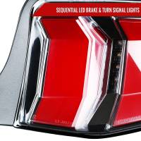 Spec'D Tuning Products - Spec-D 2010-2012 Ford Mustang Sequential LED Tail Lights (Jet Black Housing/Clear Lens) - Image 1