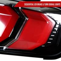 Spec'D Tuning Products - Spec-D 2010-2012 Ford Mustang Sequential LED Tail Lights (Jet Black Housing/Clear Lens) - Image 2