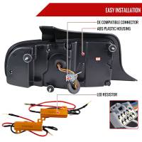 Spec'D Tuning Products - Spec-D 2010-2012 Ford Mustang Sequential LED Tail Lights (Jet Black Housing/Clear Lens) - Image 5