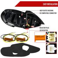 Spec'D Tuning Products - Spec-D 2010-2016 Hyundai Genesis Coupe White Bar Sequential LED Tail Lights (Chrome Housing/Red Smoke Lens) - Image 5