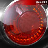 Spec'D Tuning Products - Spec-D 1989-1994 Nissan 240SX S13 Hatchback Tail Lights & Center Trunk Light (Matte Black Housing/Clear Lens) - Image 2