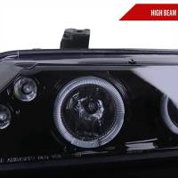 Spec'D Tuning Products - Spec-D 2006-2011 Honda Civic Sedan Dual Halo Projector Headlights (Glossy Black Housing/Smoke Lens) - Image 1