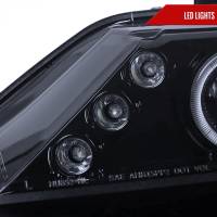 Spec'D Tuning Products - Spec-D 2006-2011 Honda Civic Sedan Dual Halo Projector Headlights (Glossy Black Housing/Smoke Lens) - Image 3