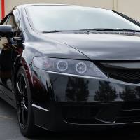 Spec'D Tuning Products - Spec-D 2006-2011 Honda Civic Sedan Dual Halo Projector Headlights (Glossy Black Housing/Smoke Lens) - Image 8