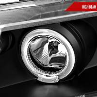 Spec'D Tuning Products - Spec-D 2006-2011 Honda Civic Sedan Dual Halo Projector Headlights (Matte Black Housing/Clear Lens) - Image 1