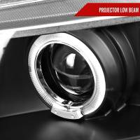 Spec'D Tuning Products - Spec-D 2006-2011 Honda Civic Sedan Dual Halo Projector Headlights (Matte Black Housing/Clear Lens) - Image 2