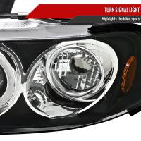 Spec'D Tuning Products - Spec-D 1992-1995 Honda Civic Dual Halo Projector Headlights (Matte Black Housing/Clear Lens) - Image 4