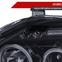 Spec'D Tuning Products - Spec-D 1999-2000 Honda Civic Dual Halo Projector Headlights (Glossy Black Housing/Smoke Lens) - Image 3