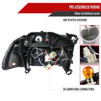 Spec'D Tuning Products - Spec-D 1997-2004 Dodge Dakota/ 1998-2003 Durango Dual Halo Projector Headlights (Chrome Housing/Clear Lens) - Image 6