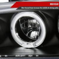 Spec'D Tuning Products - Spec-D 1994-1997 Honda Accord Dual Halo Projector Headlights (Matte Black Housing/Clear Lens) - Image 2
