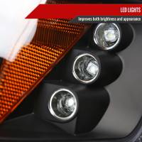 Spec'D Tuning Products - Spec-D 1994-1997 Honda Accord Dual Halo Projector Headlights (Matte Black Housing/Clear Lens) - Image 3