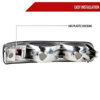 Spec'D Tuning Products - Spec-D 1999-2002 Chevrolet Silverado/ 2000-2006 Tahoe Suburgan Bumper Lights (Chrome Housing/Smoke Lens) - Image 4