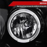 Spec'D Tuning Products - Spec-D 1999-2004 Ford F-250/F-350/F-450/F-550/Excursion Dual Halo Projector Headlights (Jet Black Housing/Clear Lens) - Image 2