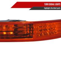 Spec'D Tuning Products - Spec-D 1994-1997 Accura Integra Bumper Lights (Chrome Housing/Amber Lens) - Image 1